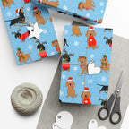 Winter Wiener Dog Wrapping Paper