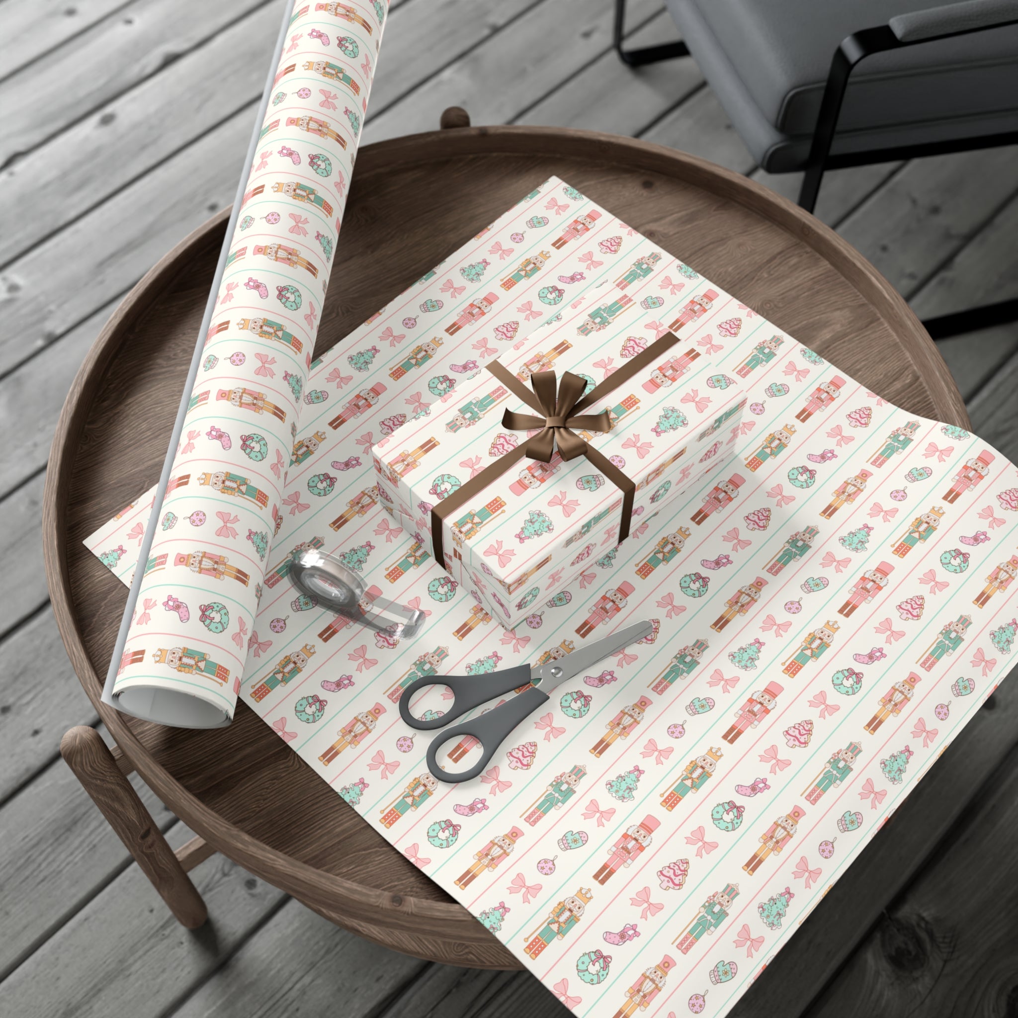 Pastel Nutcracker Wrapping Paper