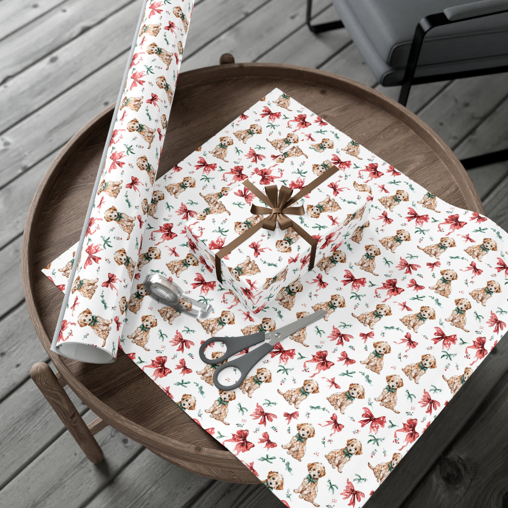 Watercolor Puppy Wrapping Paper