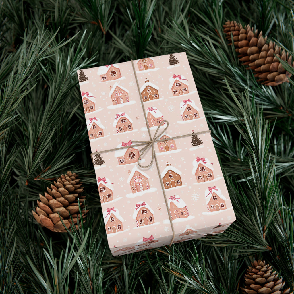 Sweet Gingerbread Cottage Wrapping Paper