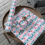 Pink Gingerbread Village Wrapping Paper