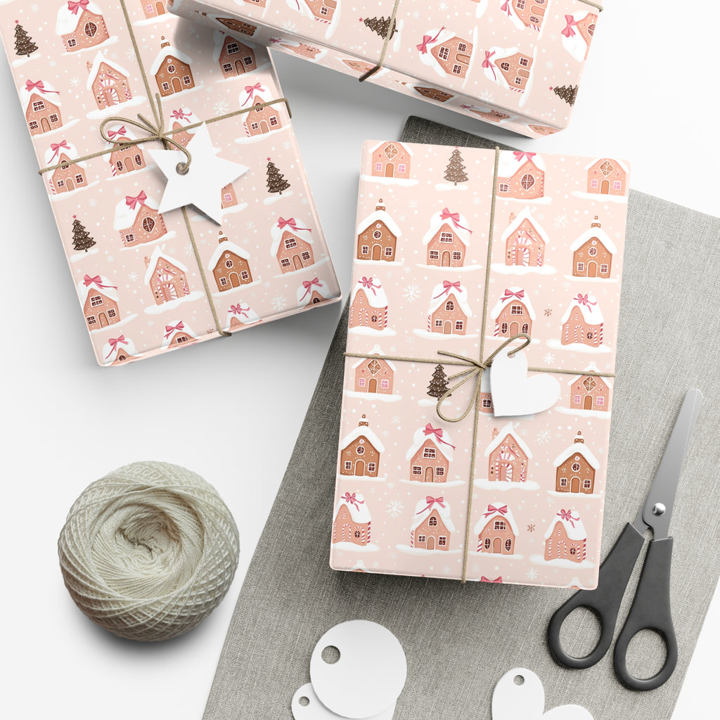 Sweet Gingerbread Cottage Wrapping Paper