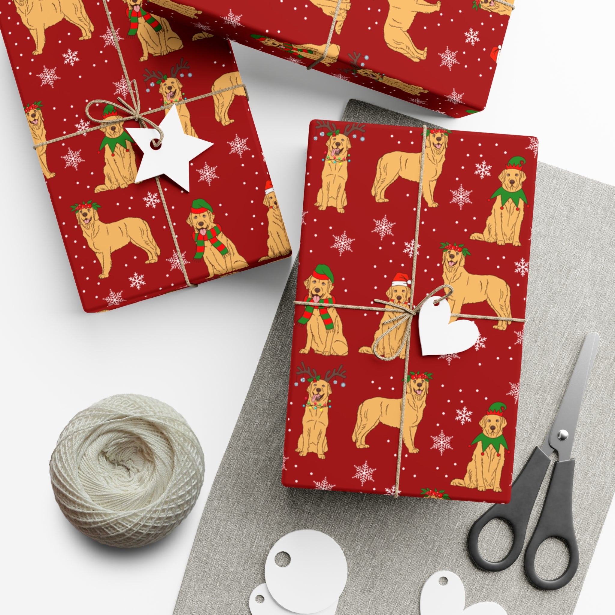Golden Retriever Holiday Wrapping Paper
