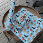 Winter Wiener Dog Wrapping Paper