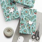 Festive Winter Town Wrapping Paper