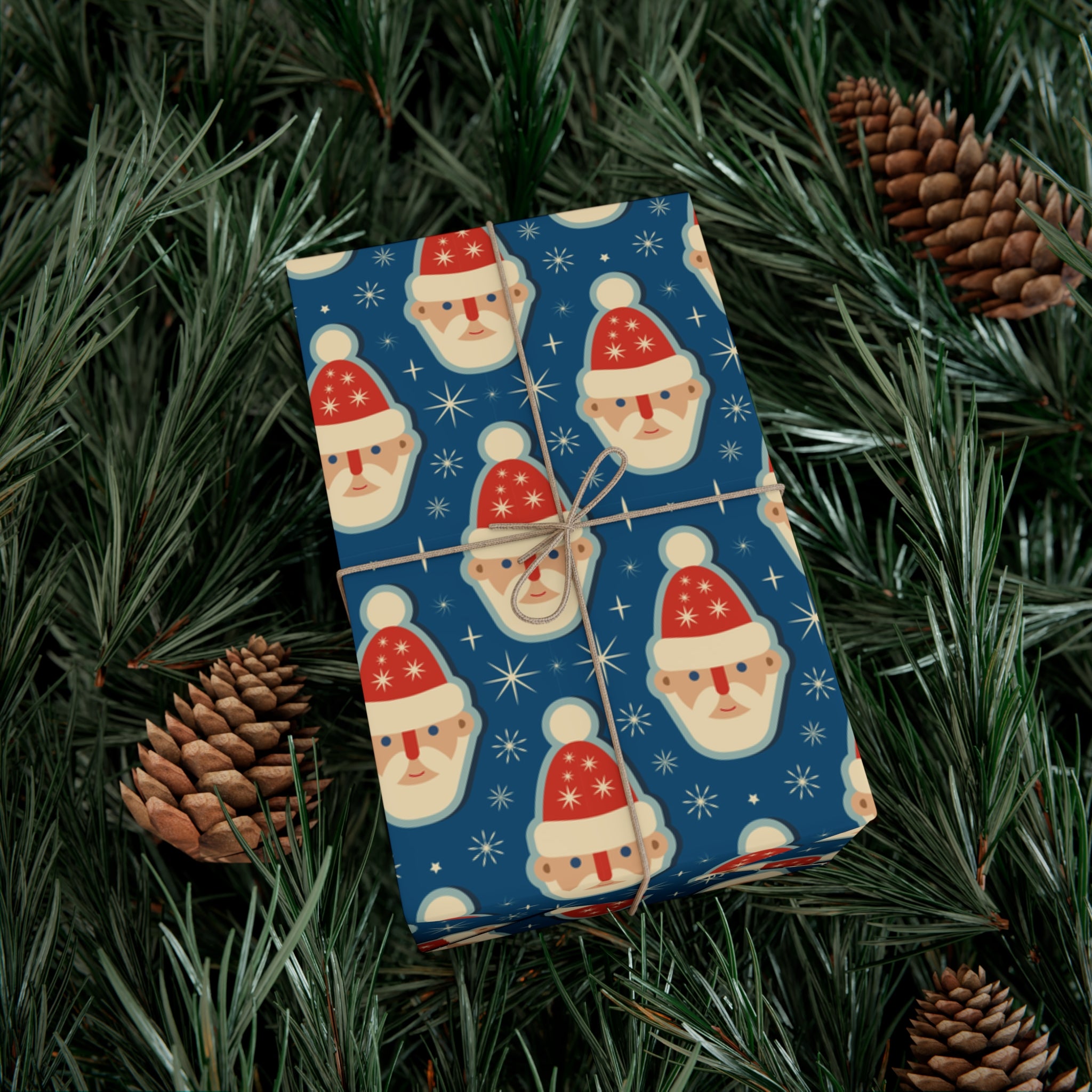 Retro Santa Wrapping Paper