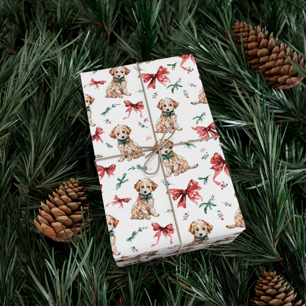 Watercolor Puppy Wrapping Paper