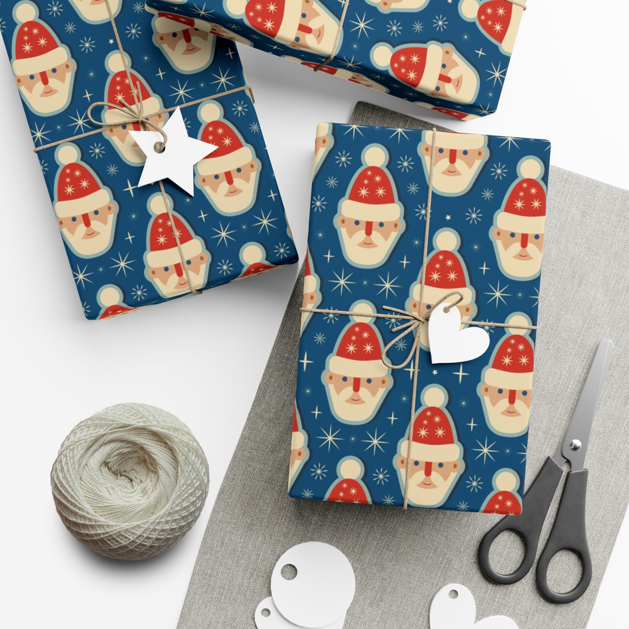 Retro Santa Wrapping Paper