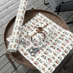 Custom Winter Village Wrapping Paper