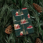Classic Green Plaid Cabin Wrapping Paper