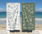 Last Toast on the Coast Bachelorette Towel
