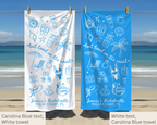 Last Toast on the Coast Bachelorette Towel