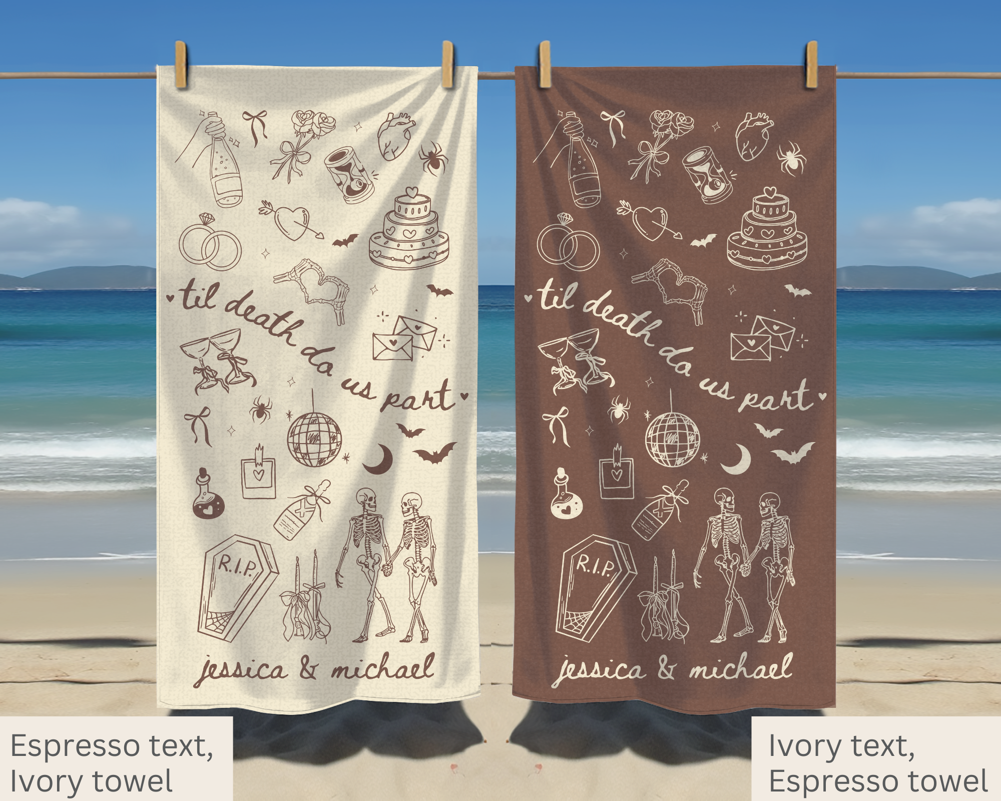 Til Death do us Part Bridal Towel