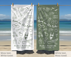 Love on the Lake Bachelorette Towel
