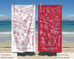 Last Toast on the Slopes Bachelorette Towel