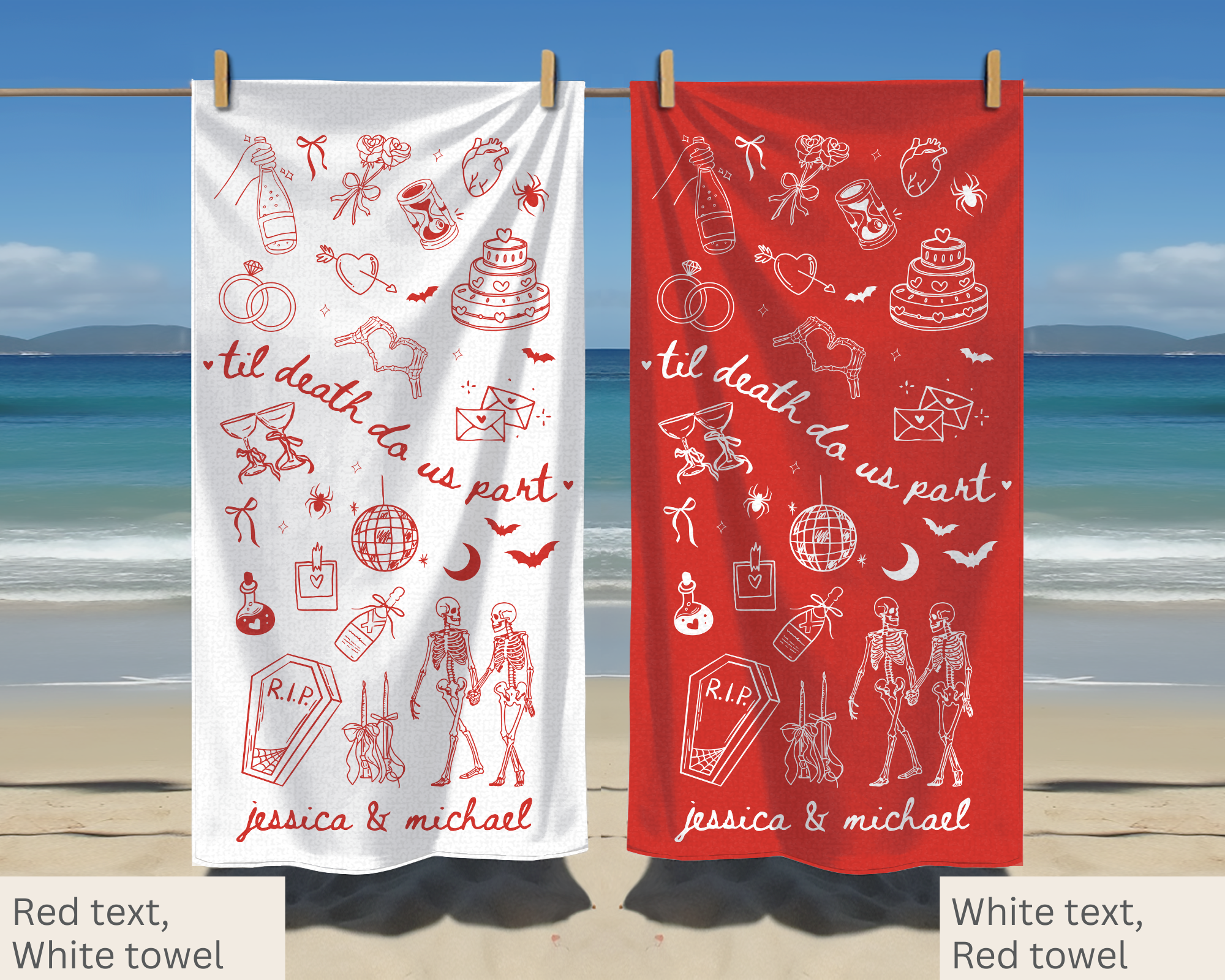 Til Death do us Part Bridal Towel