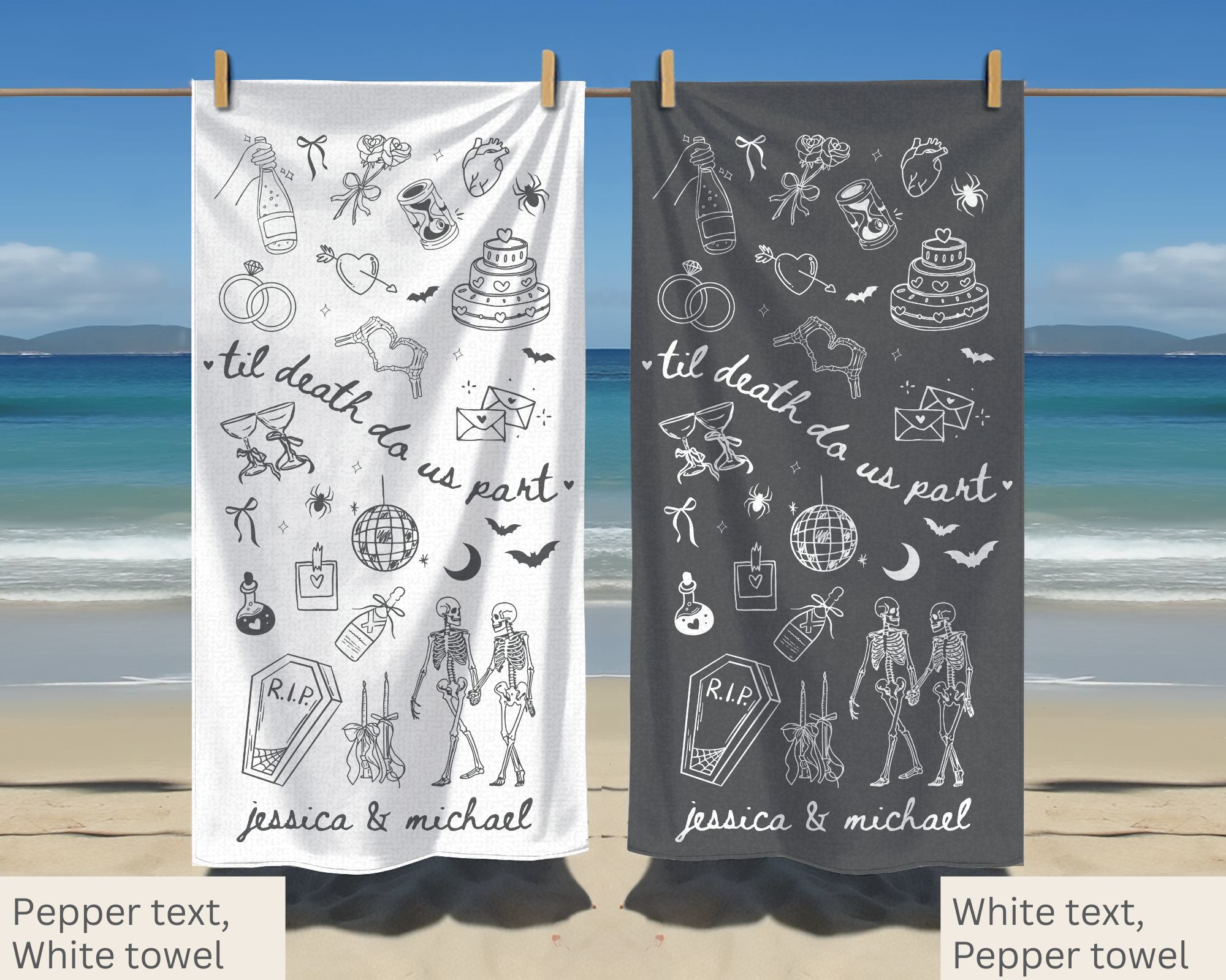 Til Death do us Part Bridal Towel