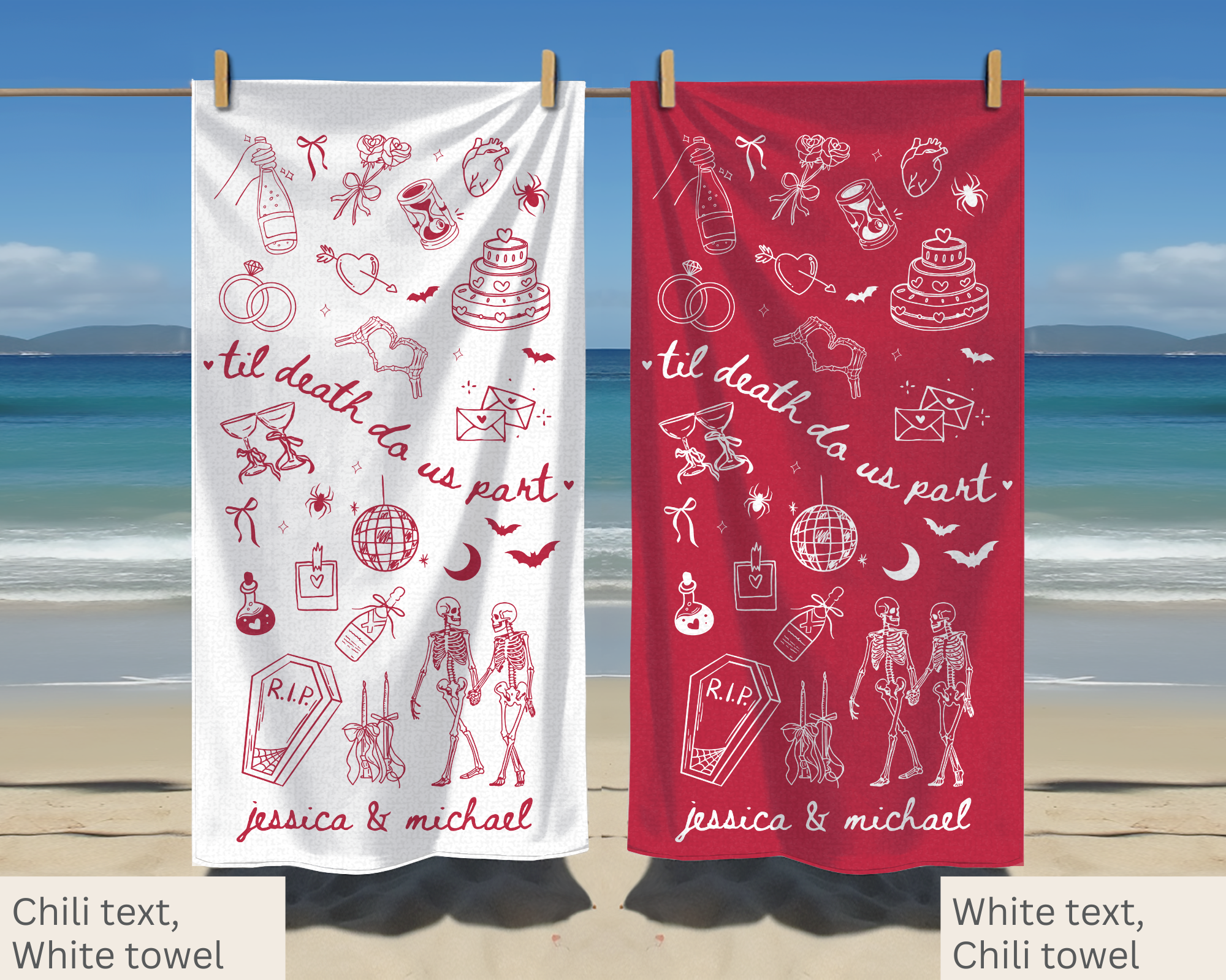 Til Death do us Part Bridal Towel