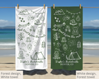 Last Trail Before the Veil Bachelorette Towel