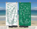 Last Trail Before the Veil Bachelorette Towel