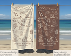Last Trail Before the Veil Bachelorette Towel