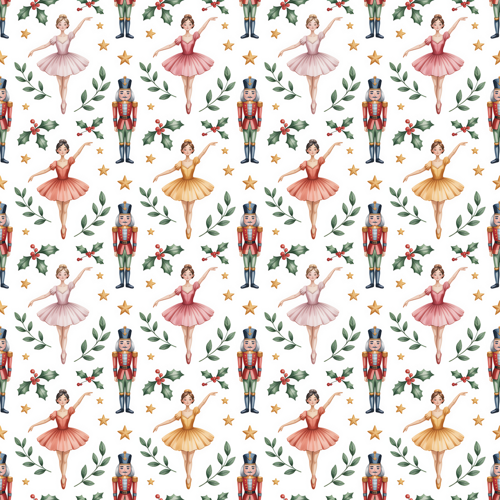 Nutcracker Ballerina Wrapping Paper