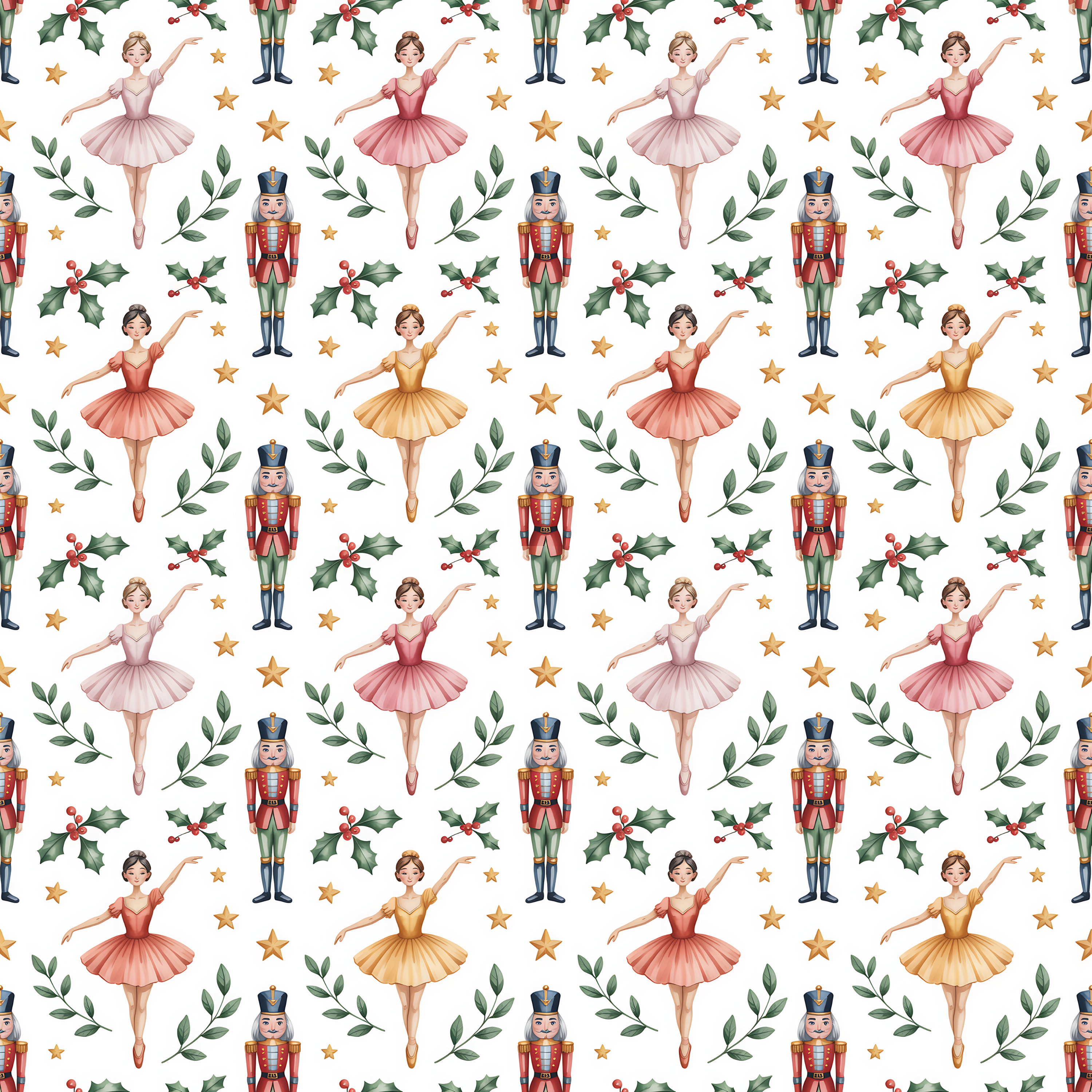 Nutcracker Ballerina Wrapping Paper