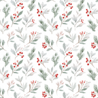 Watercolor Winter Berry Wrapping Paper
