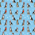 Winter Bernese Dog Wrapping Paper