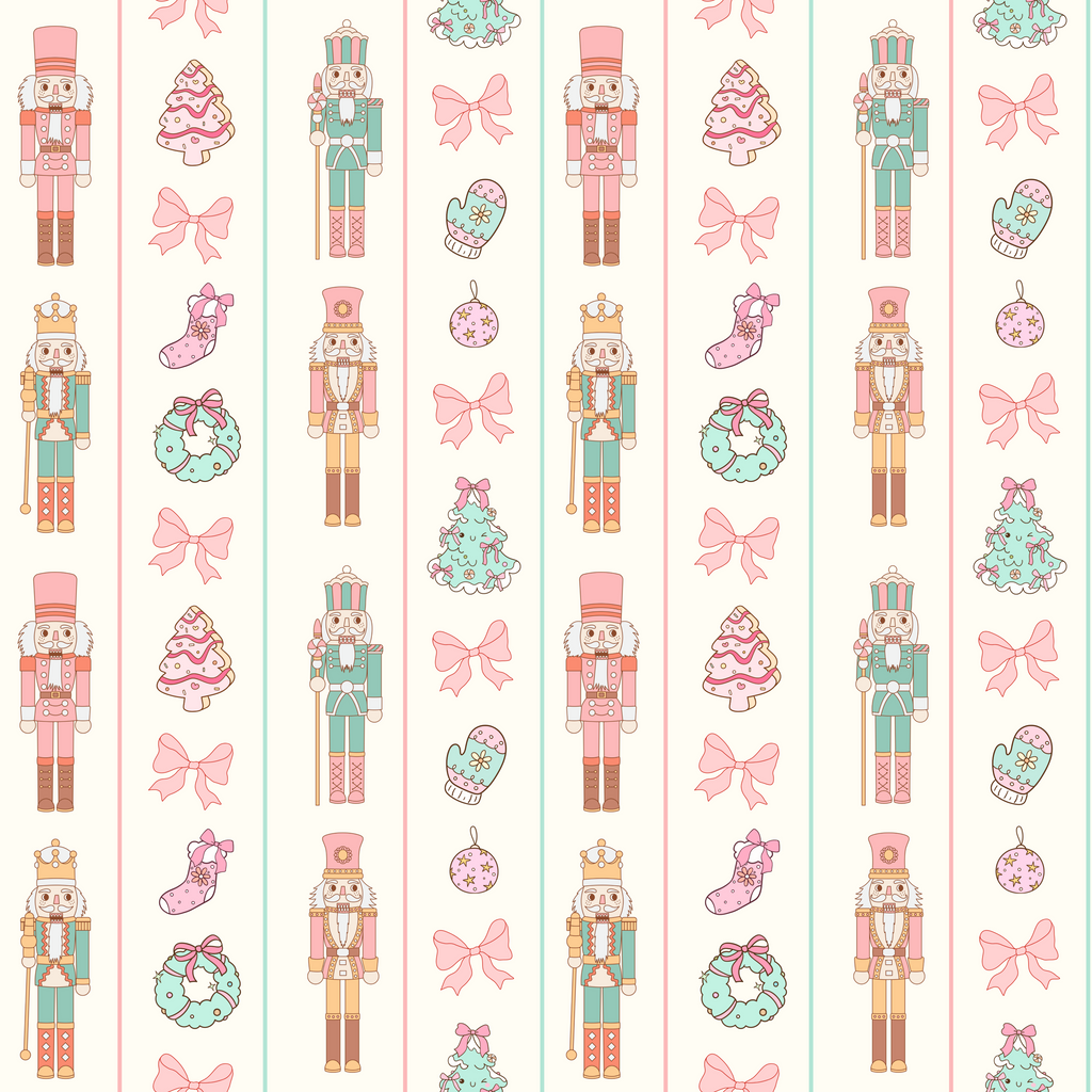 Pastel Nutcracker Wrapping Paper