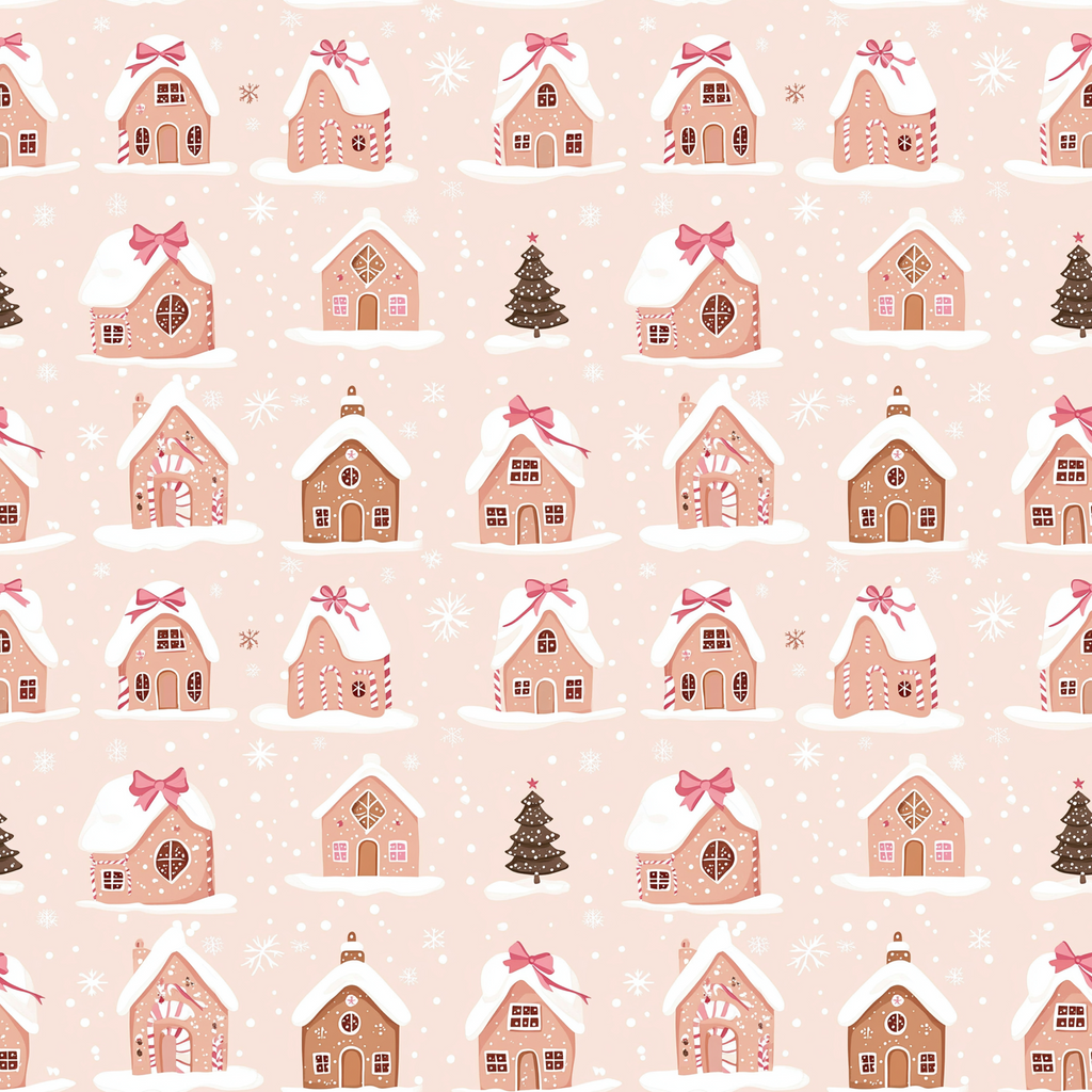 Sweet Gingerbread Cottage Wrapping Paper