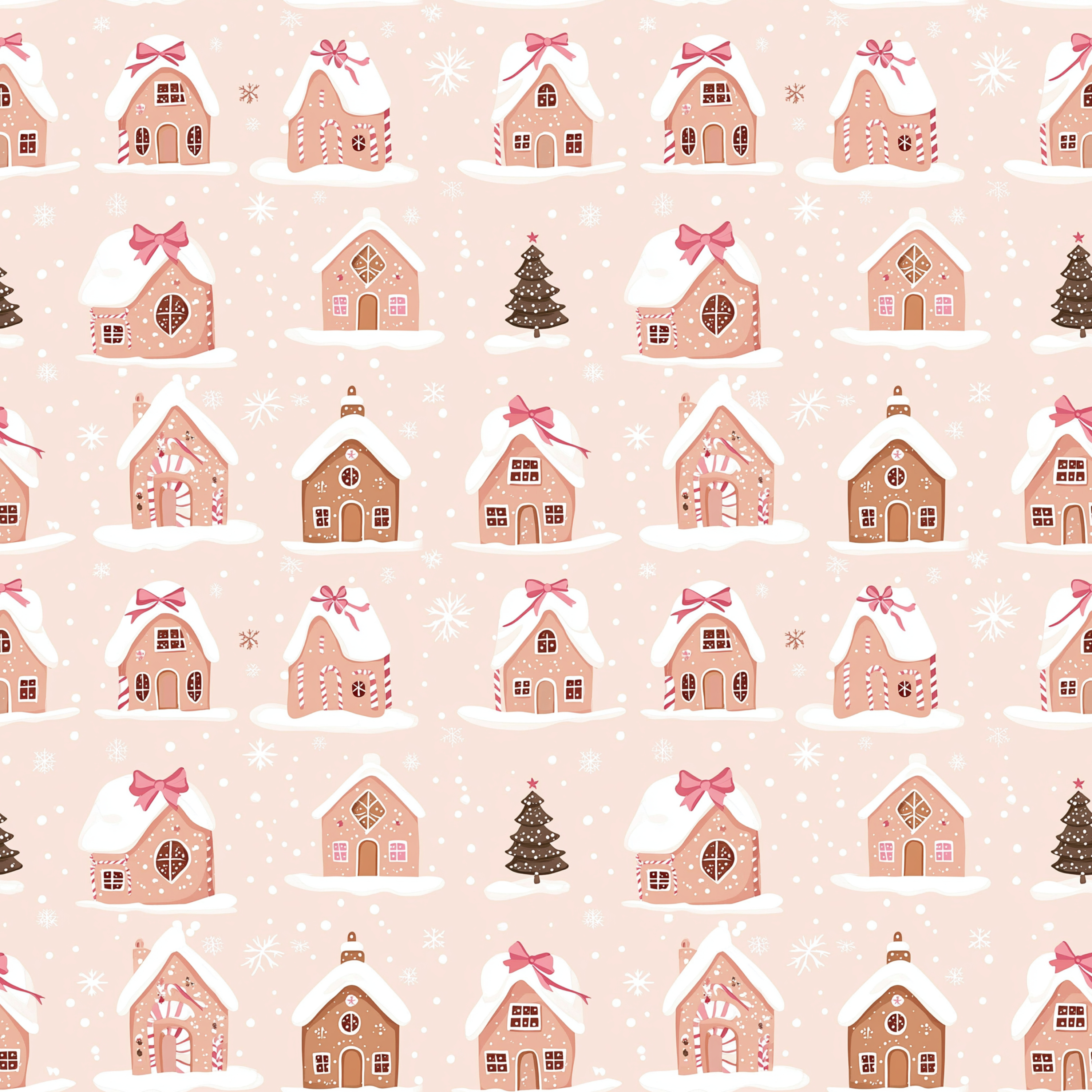 Sweet Gingerbread Cottage Wrapping Paper