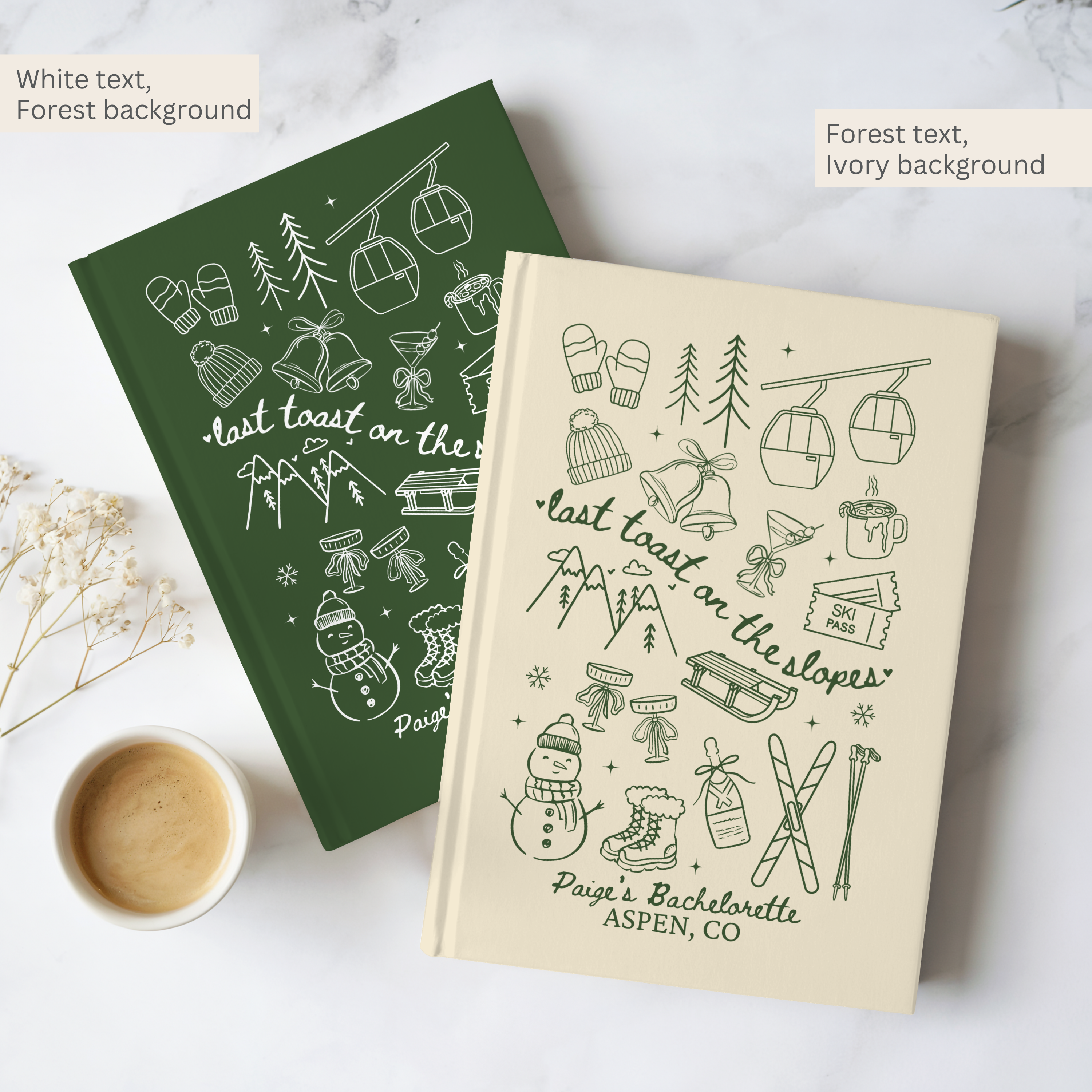 Last Toast on the Slopes Bachelorette Journal