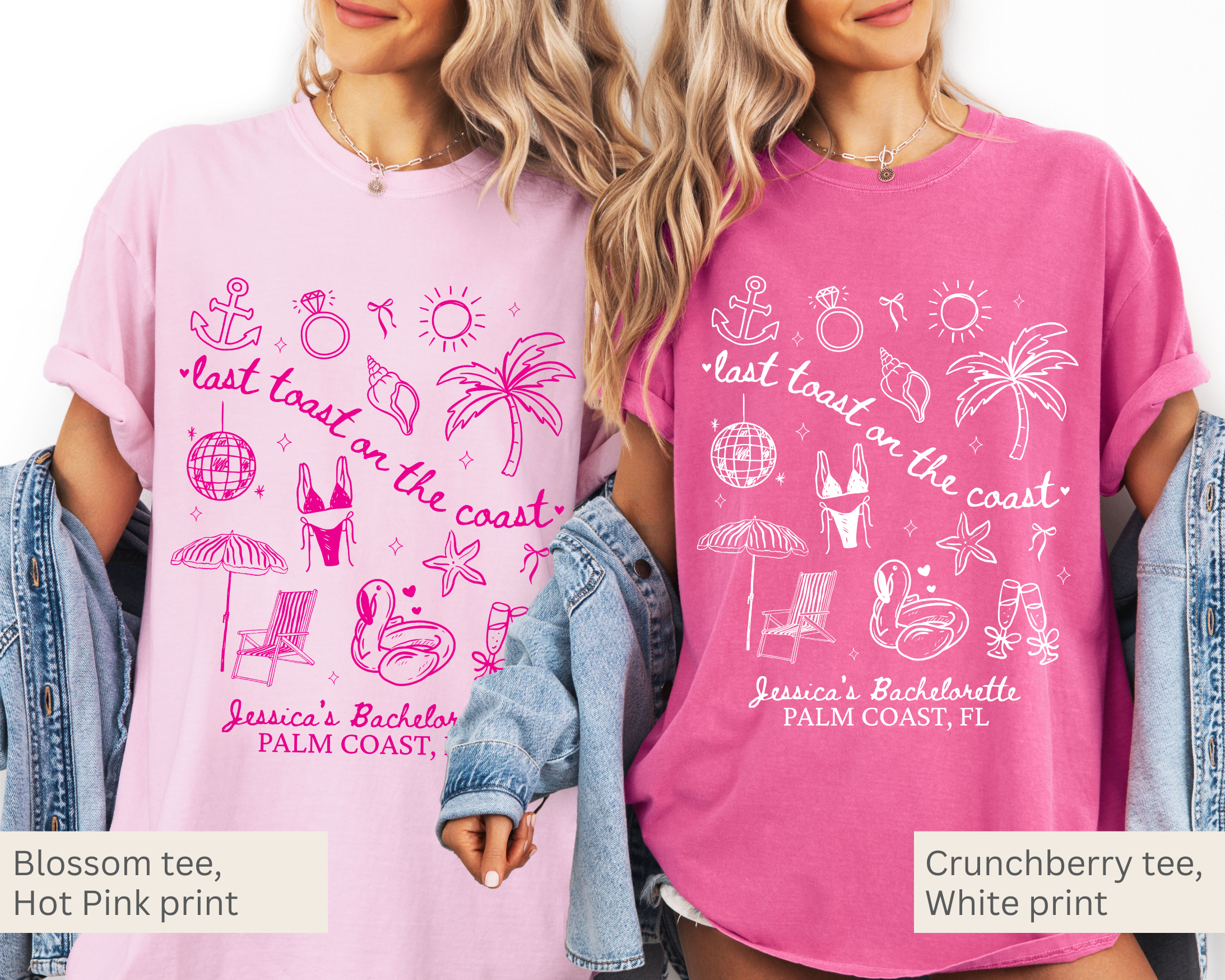 Last Toast on the Coast Bachelorette Tee