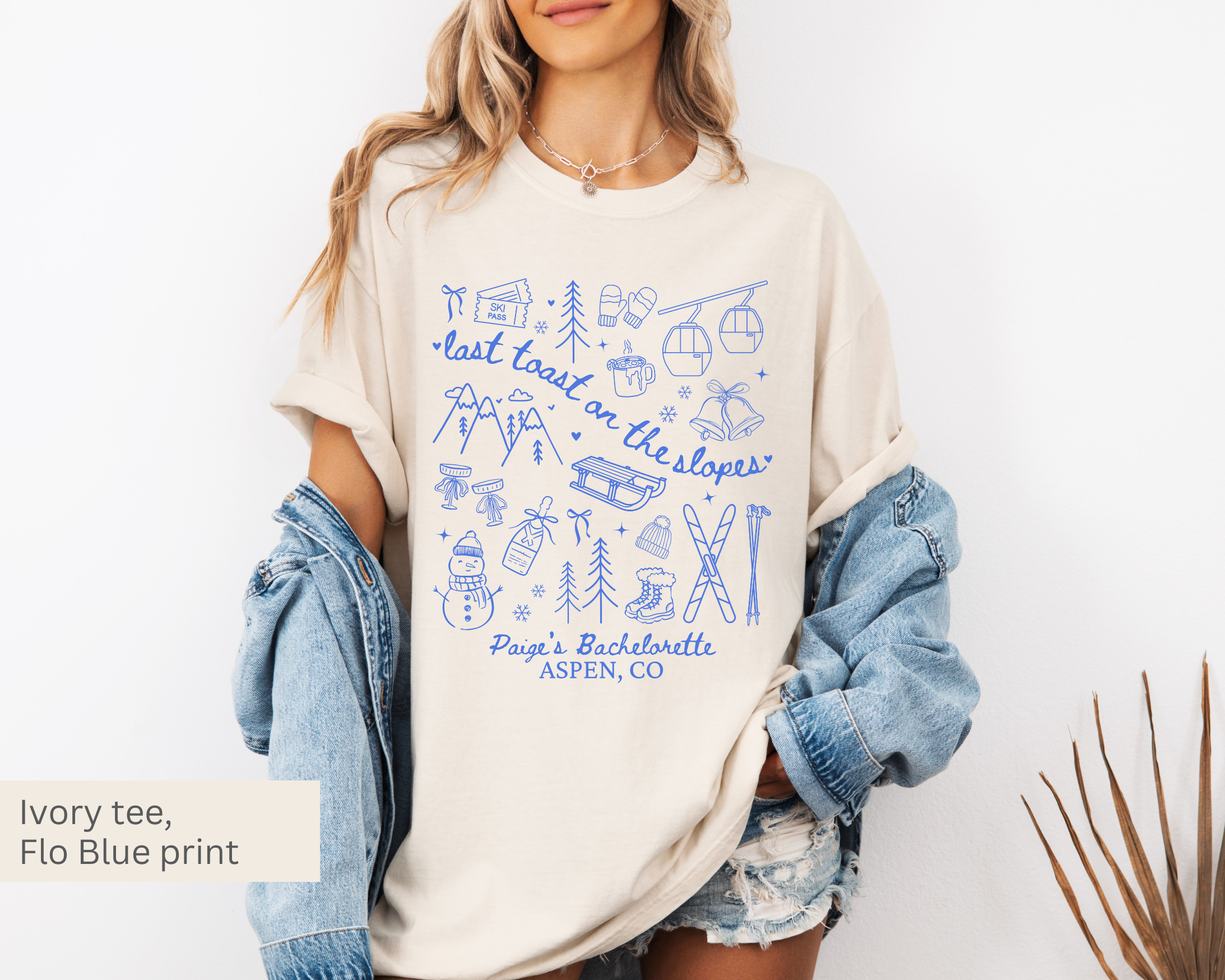 Last Toast on the Slopes Bachelorette Tee