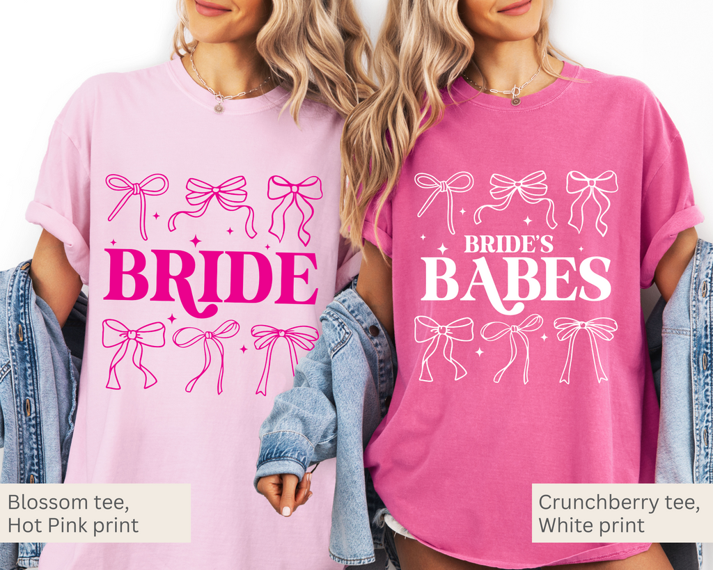 Coquette Bride and Bride's Babes Tee