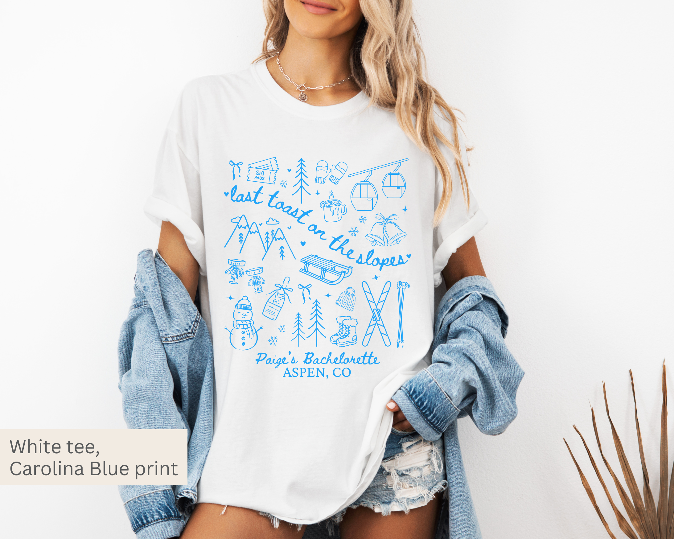 Last Toast on the Slopes Bachelorette Tee