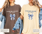 Future Mrs Blue Toile Bow Tee