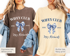 Wifey Club Blue Toile Bow Tee