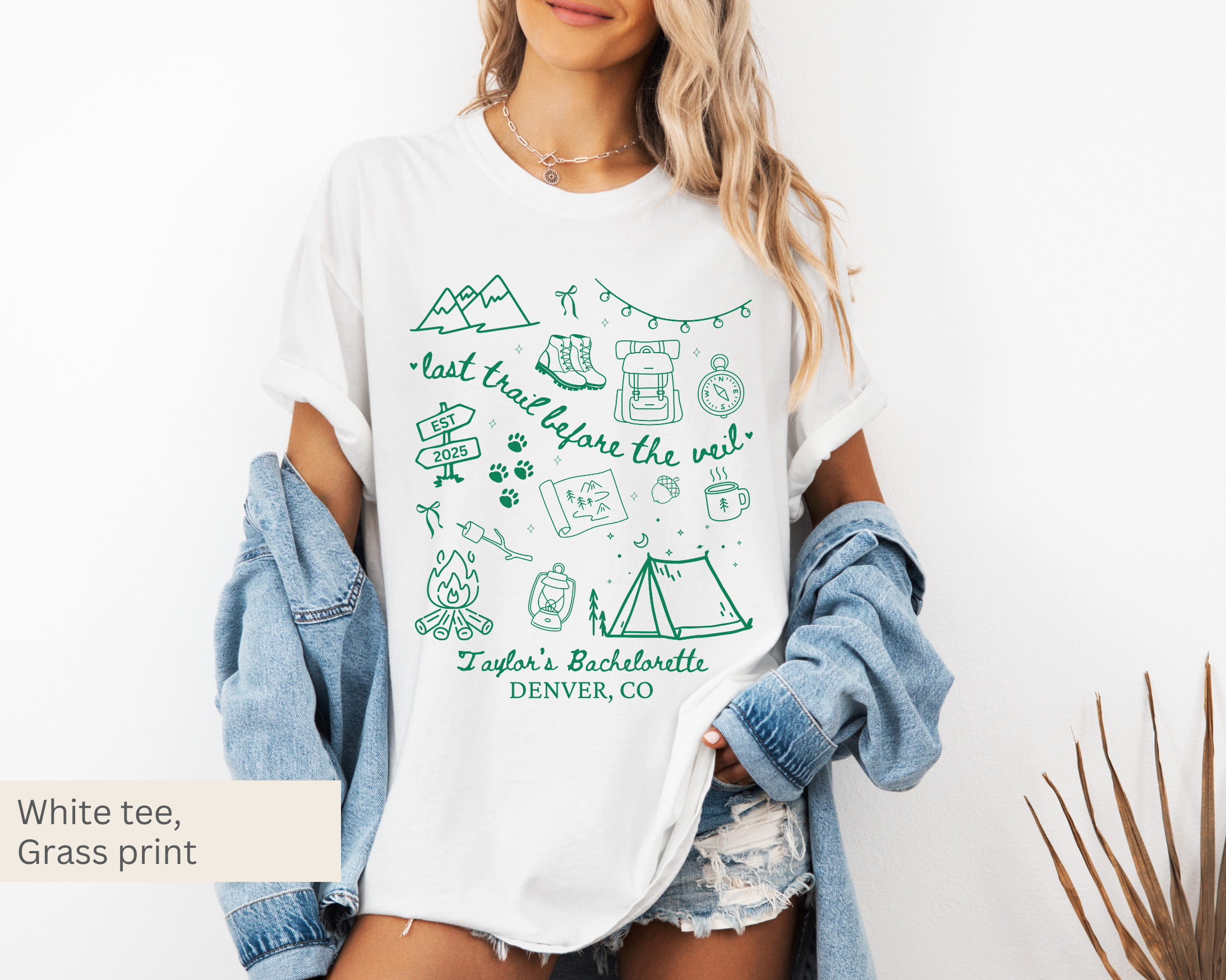 Last Trail Before the Veil Bachelorette Tee