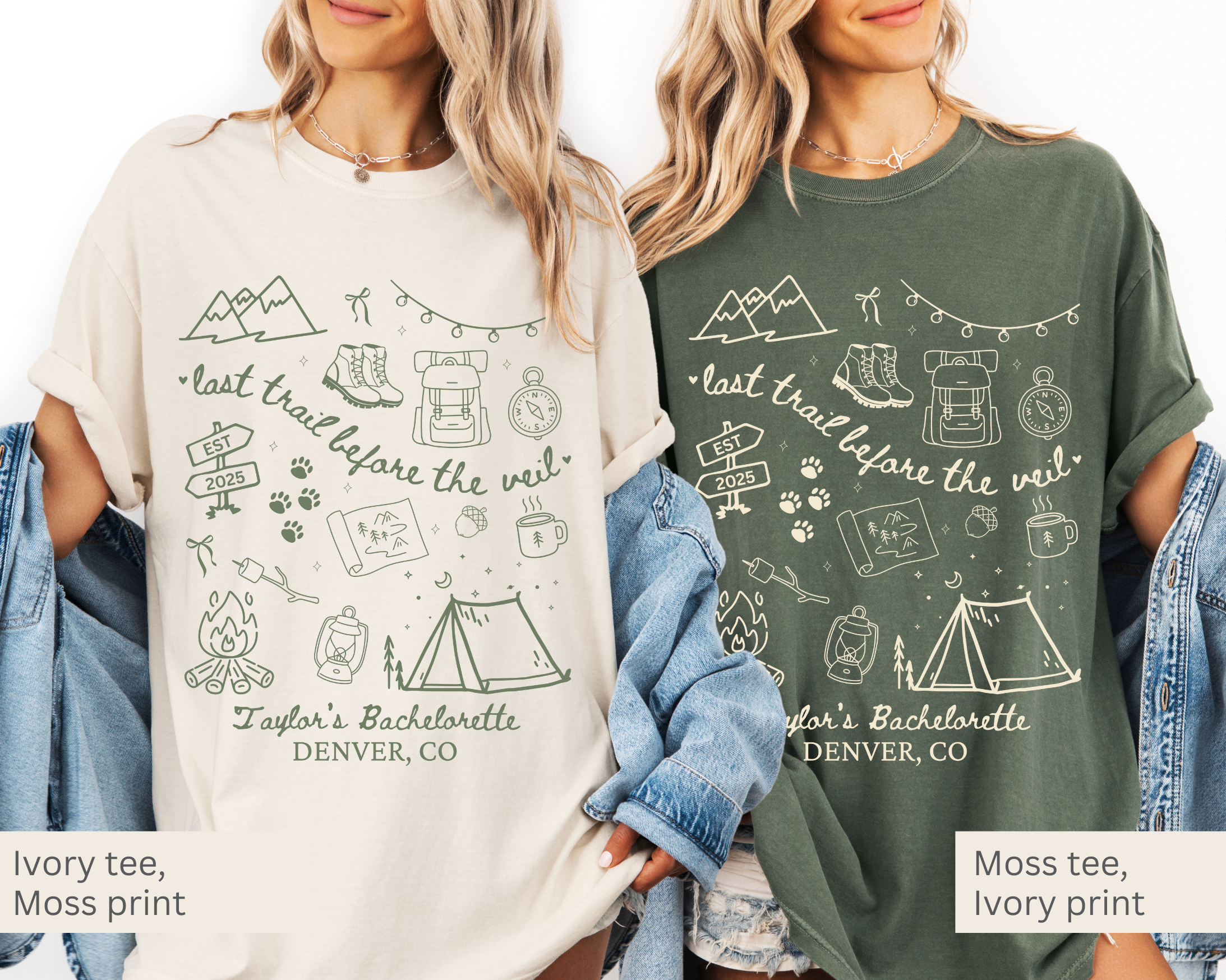 Last Trail Before the Veil Bachelorette Tee