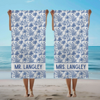 Tropical Toile Future Mrs Bridal Towel